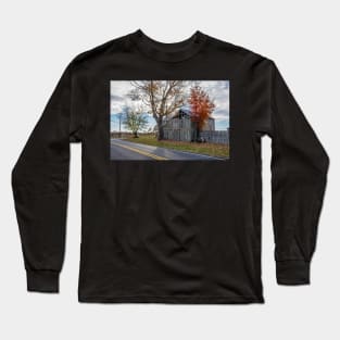 Rural Barn Along the Road Long Sleeve T-Shirt